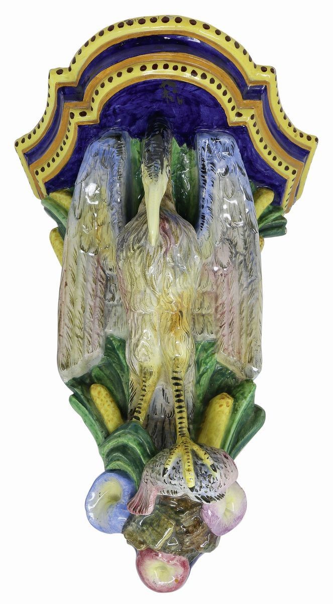 Mensola in Maiolica Policroma