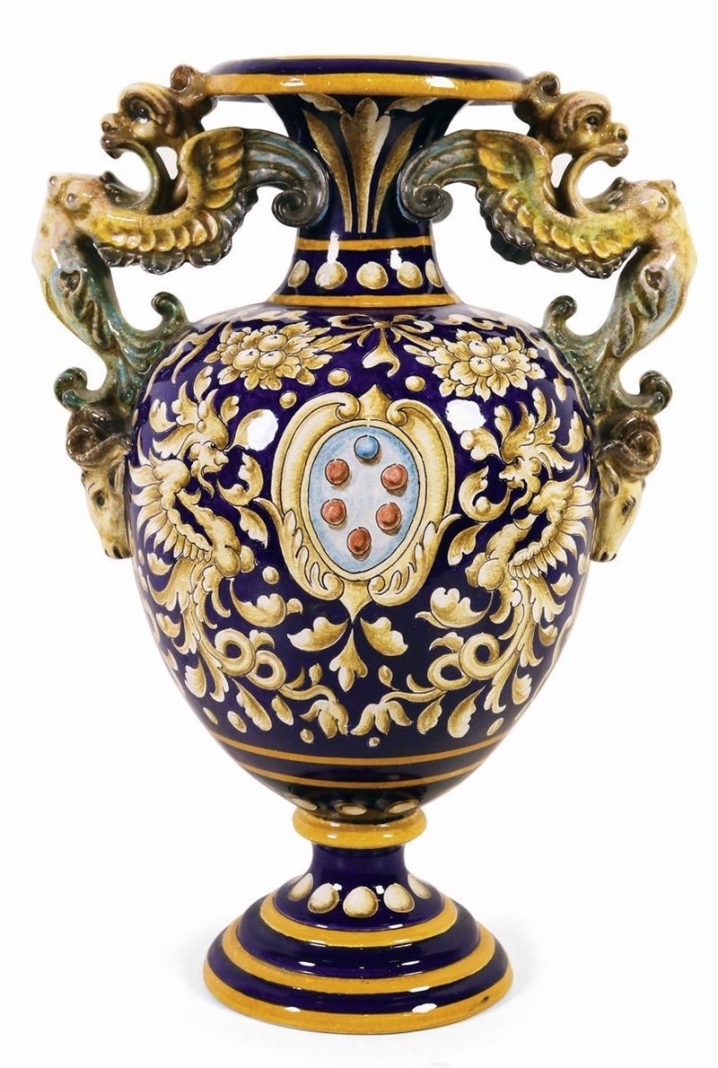 Vaso in Ceramica Policroma
