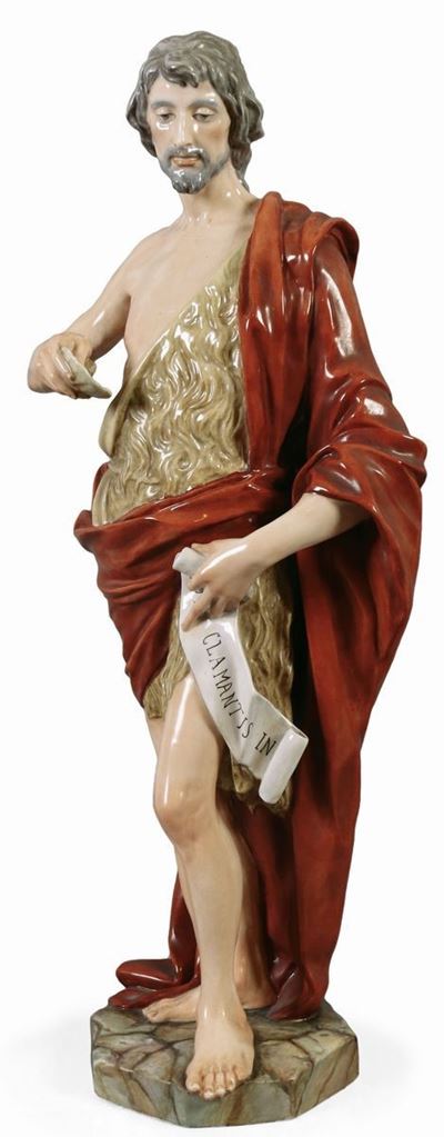 Scultura in Ceramica Policroma