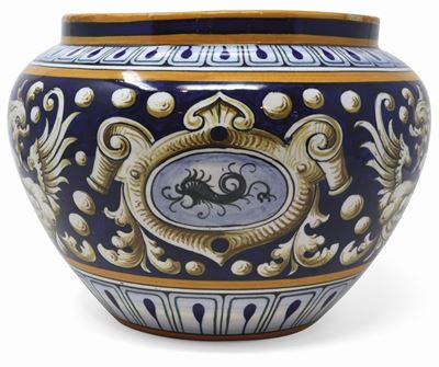 Vaso in Maiolica Policroma