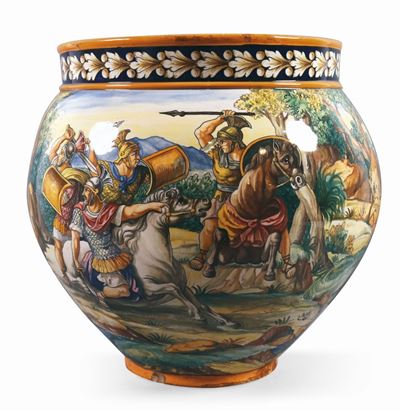 Grande Vaso in Maiolica Policroma