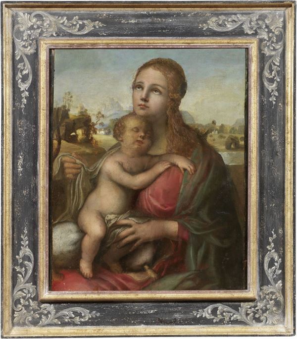 Scuola fiorentina del XVI secolo - Madonna col Bambino