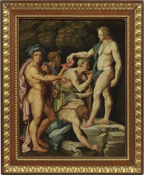 Scuola fiorentina del XVI secolo - Scena col Battista