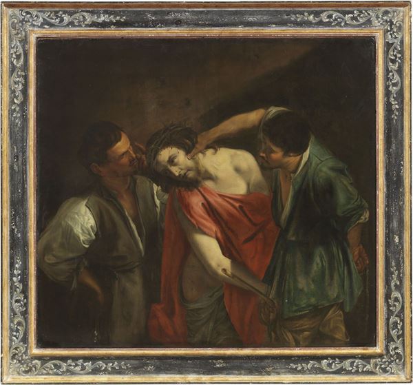 Ignoto caravaggesco del XVII secolo - Cristo coronato di spine