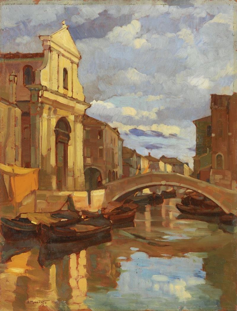 Attilio Achille Bozzato - Porta dei Filippini a Chioggia