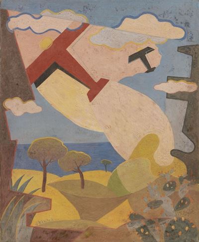 Aerei Caproni + Paesaggio Futurista