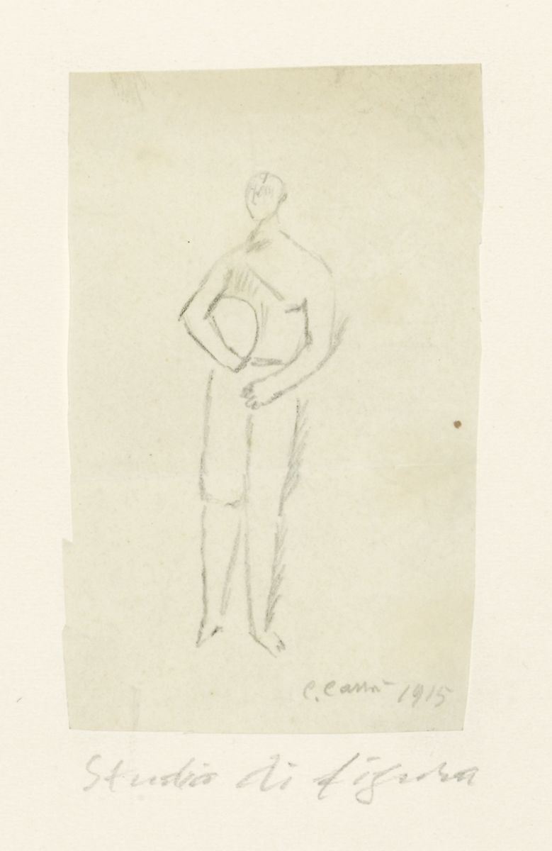 Carlo Carrà - Studio di Figura