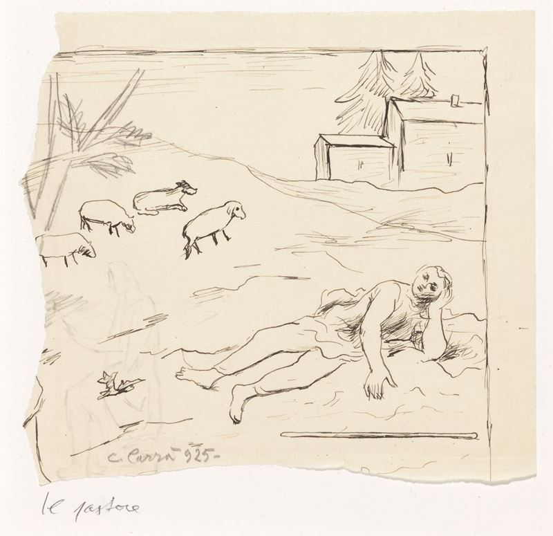 Carlo Carrà - Il Pastore