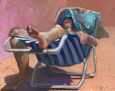 Figura sulla Sdraio