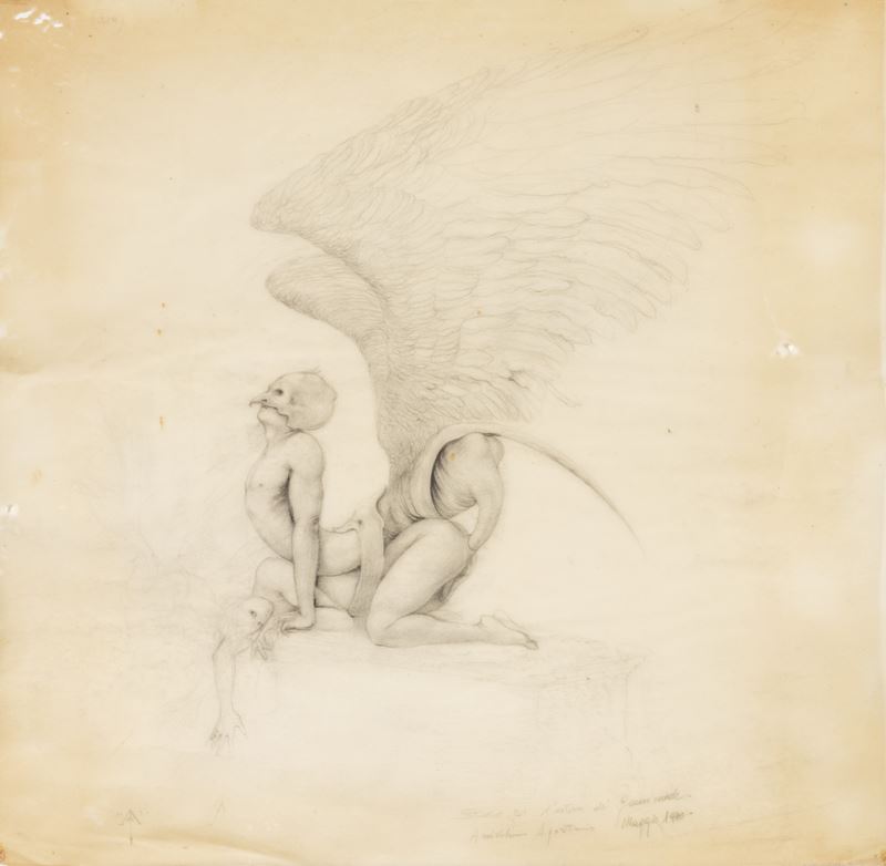 Agostino Arrivabene - Studio per «L'estasi di Ganimede»