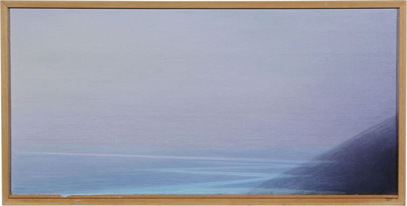 Piero Guccione - 1° Studio per "il Nero e L'azzurro