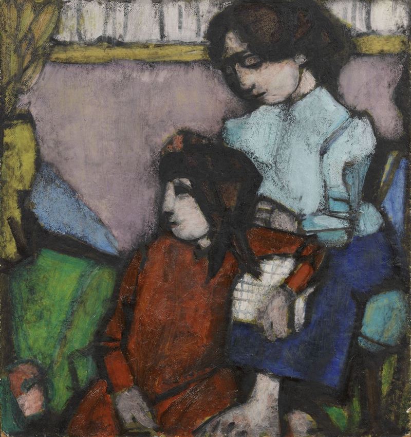 Domenico Cantatore - Donna e Ragazza II