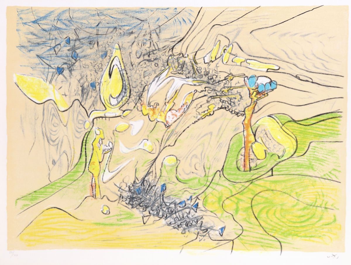 Roberto Sebastian Matta - Cartella con Cinque Grafiche
