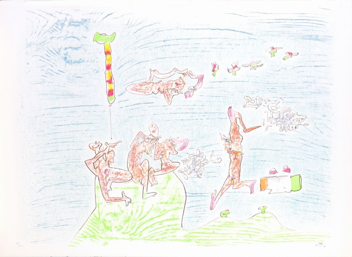 Roberto Sebastian Matta - Cartella con Cinque Grafiche