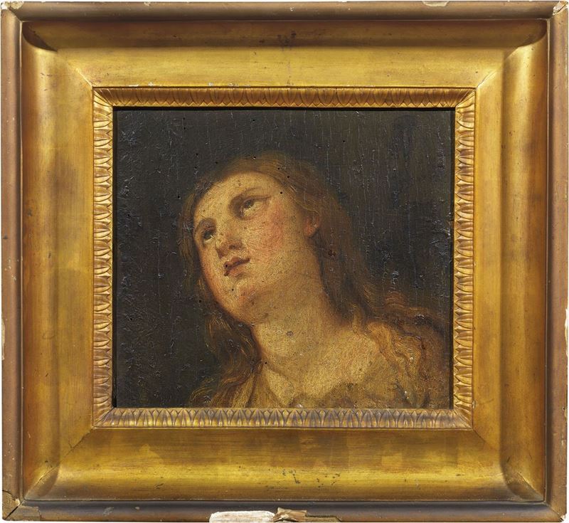 Scuola Emiliana del XVII Secolo - Testa di Maria Maddalena