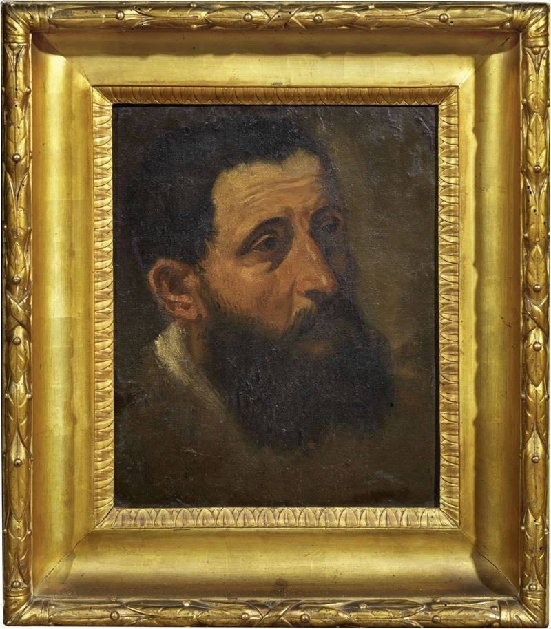 Scuola Veneta del XVIII Secolo - Testa di Uomo con Barba