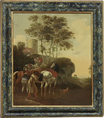 Paesaggio con Cavalieri