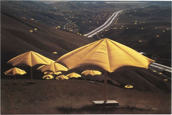 Christo - Umbrellas Yellow n. 10 (USA 1984-1991)