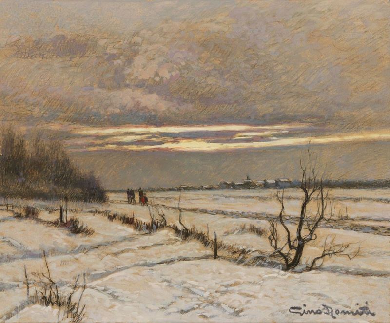 Gino Romiti - Paesaggio Invernale