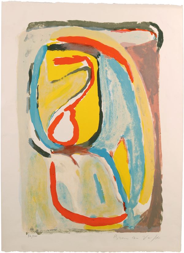 Bram Van Velde : Matin  ((1969))  - Litografia a colori, es. 74/300 - Auction Contemporary Art - I - Casa d'aste Farsettiarte