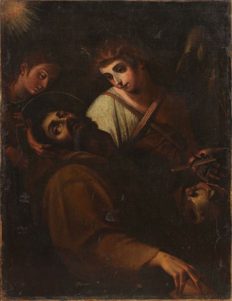 Scuola Napoletana del XVII Secolo - San Francesco in Estasi