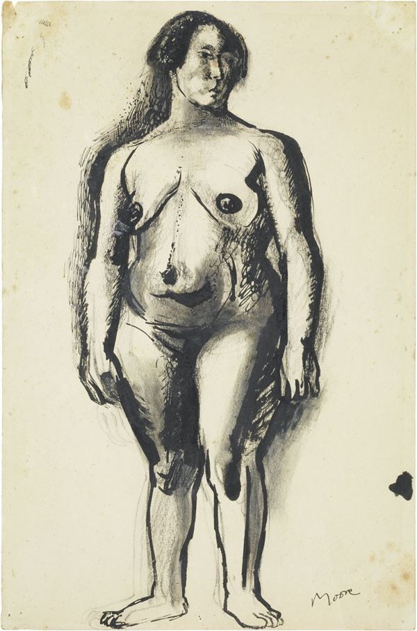 Henry Moore - Standing nude