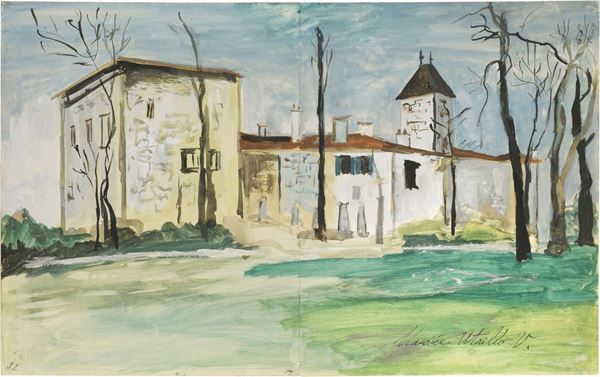 Maurice Utrillo - Maison à la campagne (Château de Saint-Bernard, Ain)