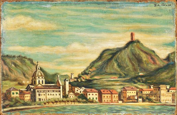 Giorgio de Chirico - Veduta del Lago di Como
