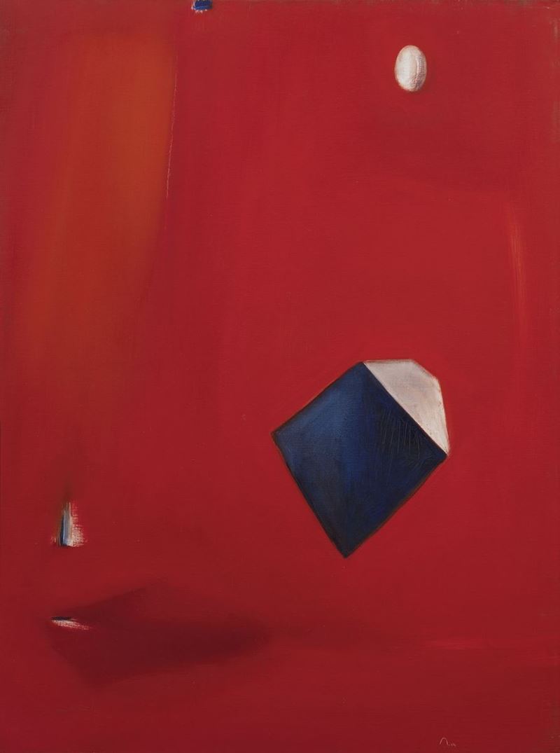 Pierre Montant - Objets cosmiques, olio su tela, 1974