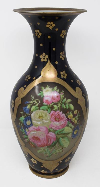 Vaso in Porcellana Policroma