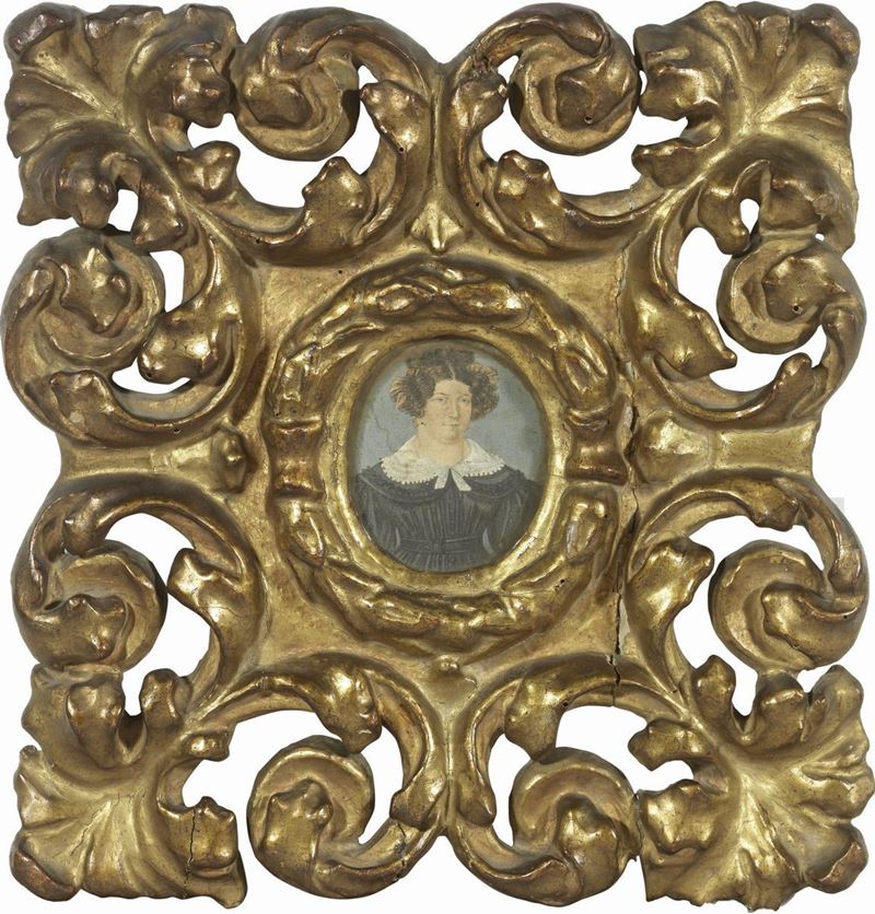 Scuola Veneto-friulana del XIX Secolo - Ritratto di Gentildonna