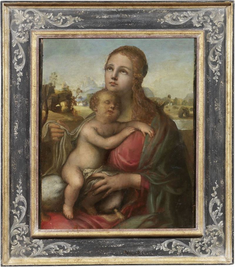 Scuola Fiorentina del XVI Secolo - Madonna Col Bambino