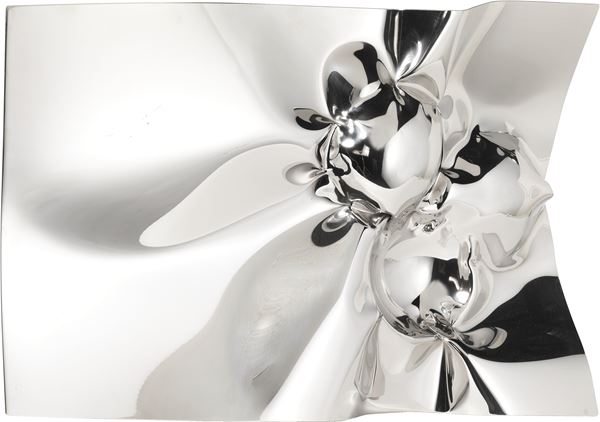 Helidon Xhixha : Ruscello d'acciaio  (2014)  - Scultura in acciaio lucidato a specchio - Asta Arte Moderna e Contemporanea - I - Casa d'aste Farsettiarte