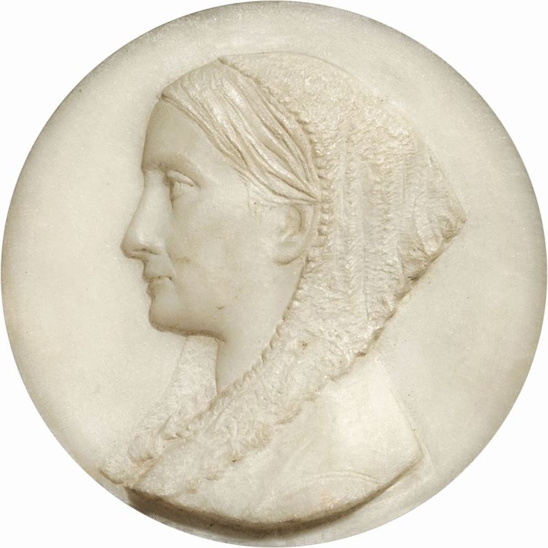 Amalia Dupré - Ritratto di Profilo della Madre
