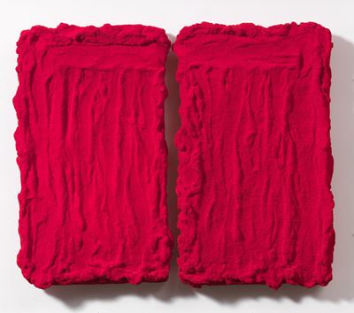Pittura R, tecnica mista, dittico, 2008