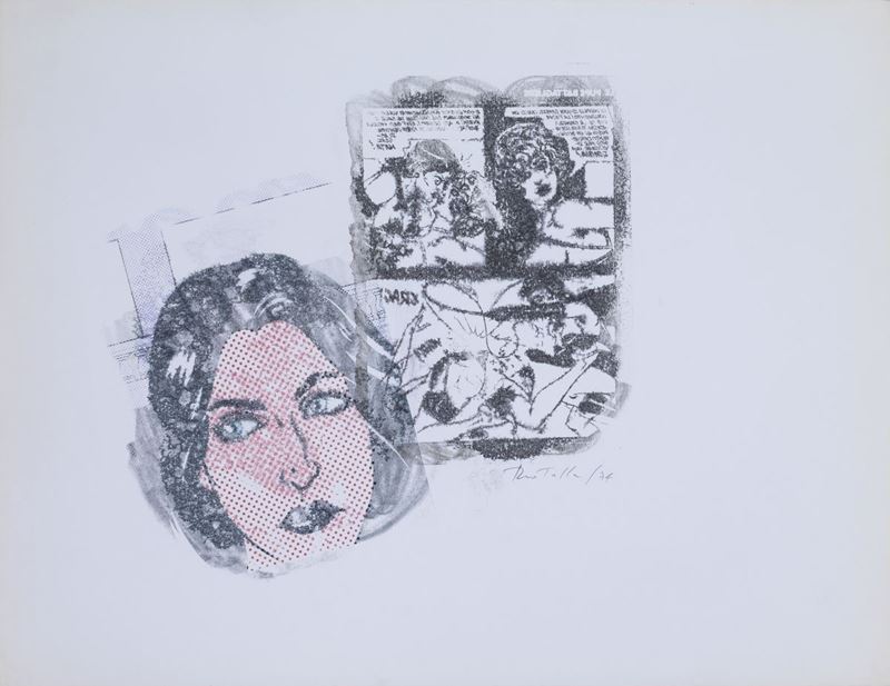 Mimmo Rotella - Senza Titolo