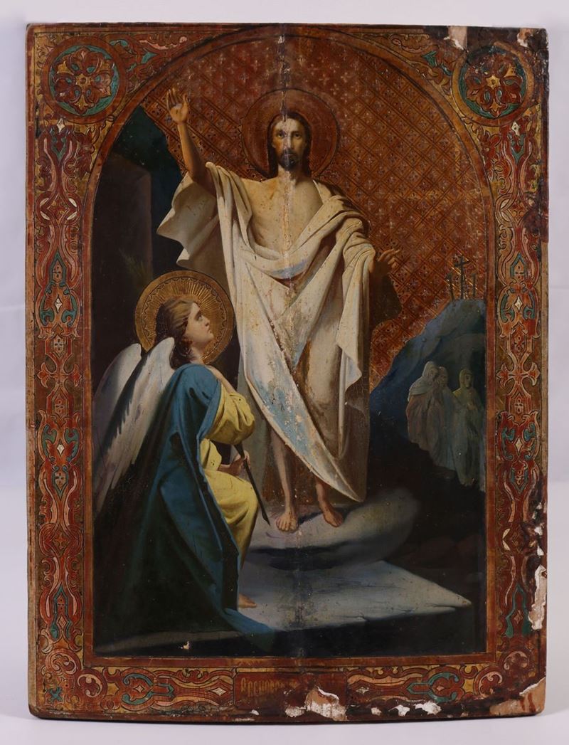 Icona Russa del XX Secolo - Cristo Risorto