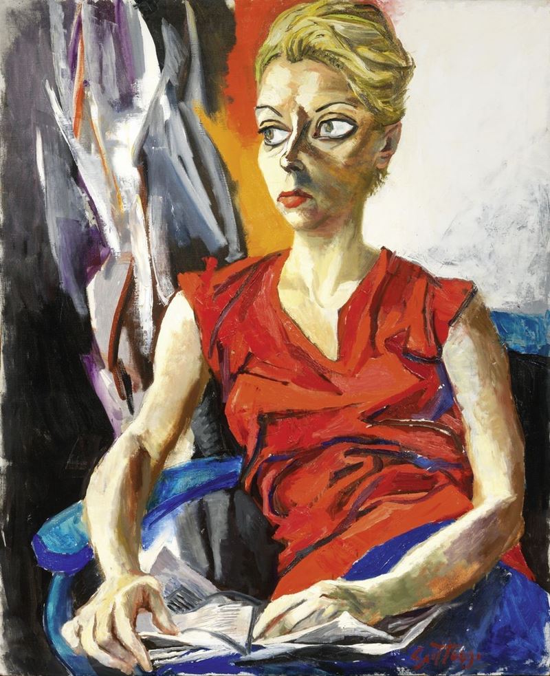 Renato Guttuso - Ritratto di Genni De Ponti