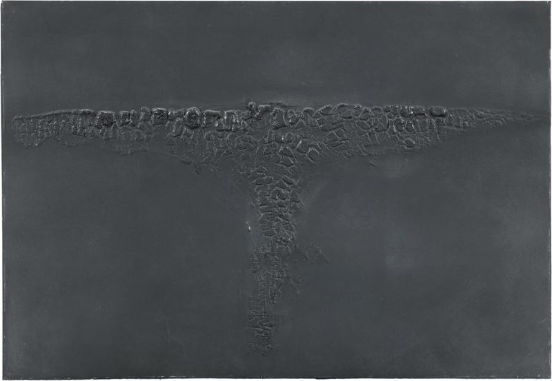 Alberto Burri - Cretto Nero F
