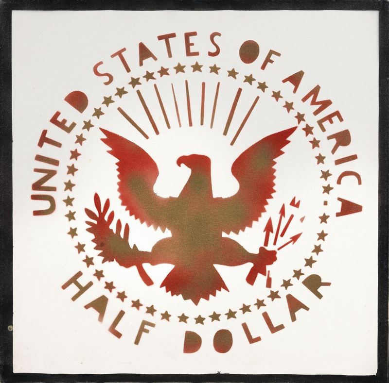 Franco Angeli - Half Dollar (antipittura)
