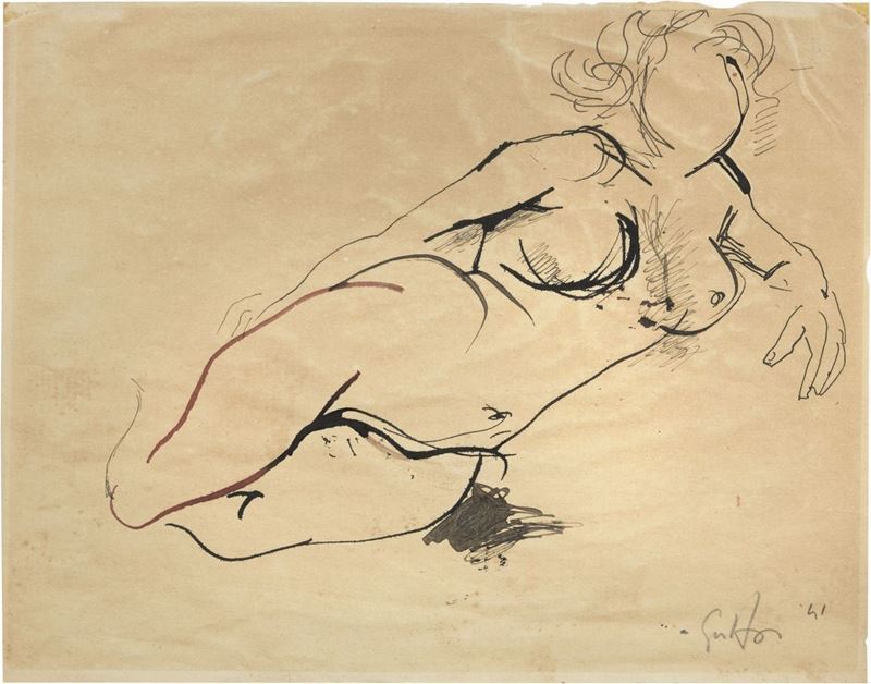 Renato Guttuso - Nudo