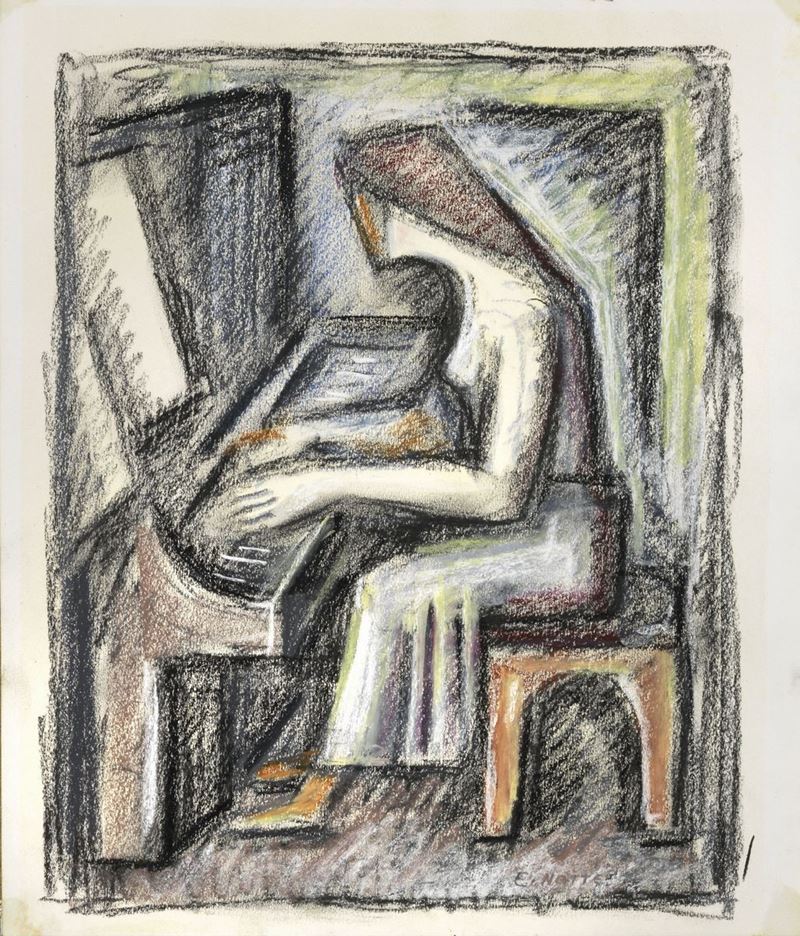 Emilio Notte - Figura al Pianoforte