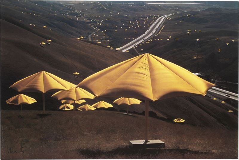 Christo Javacheff Christo - Umbrellas Yellow N. 10 (usa 1984-1991)