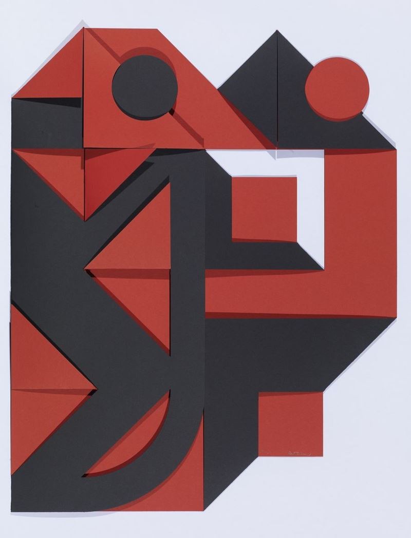 Enrico Castellani - Rosso-nero