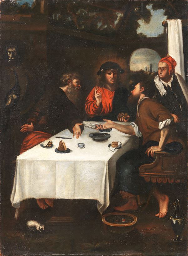Scuola toscana del XVII secolo - Cena di Emmaus