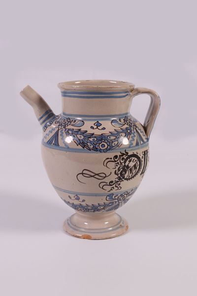 Brocca in Maiolica Policroma