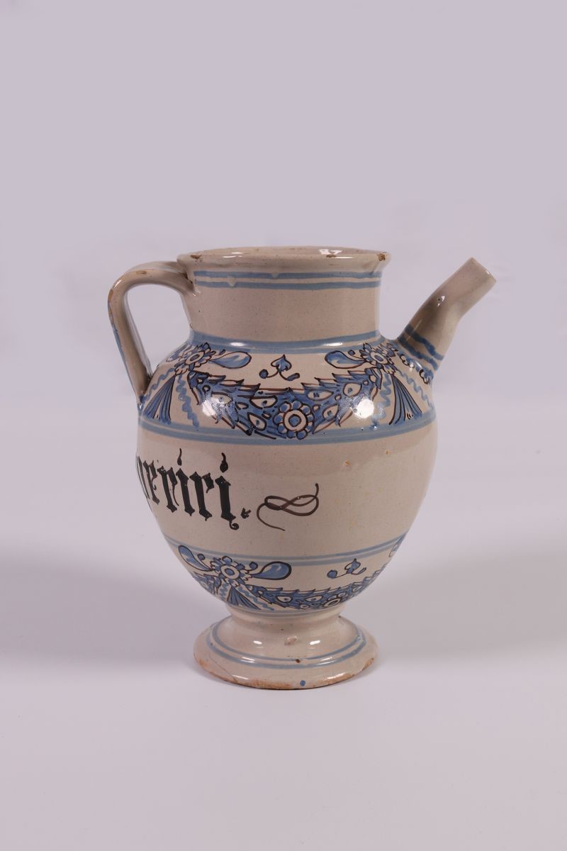 Brocca in Maiolica Policroma