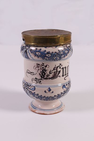 Albarello in Maiolica Policroma
