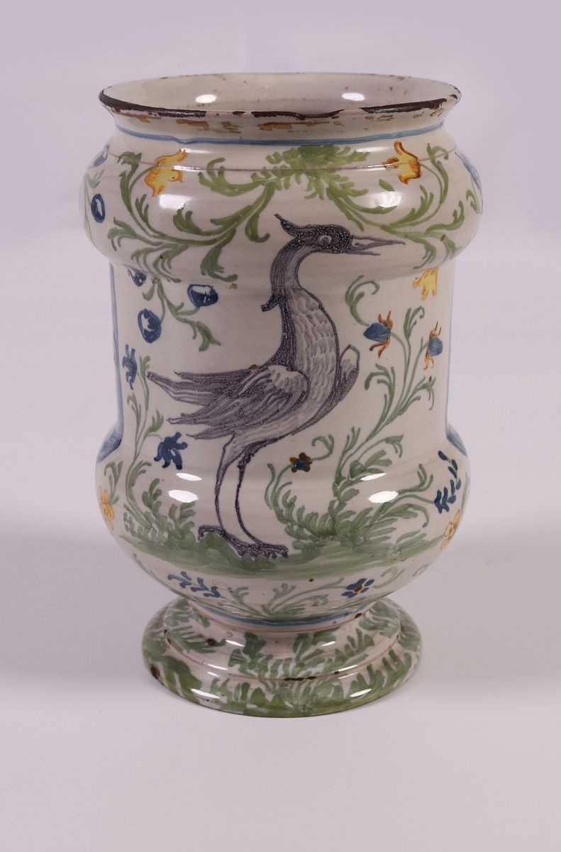 Albarello in Maiolica Policroma