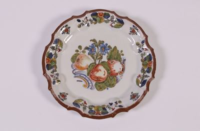 Piatto in Maiolica Policroma